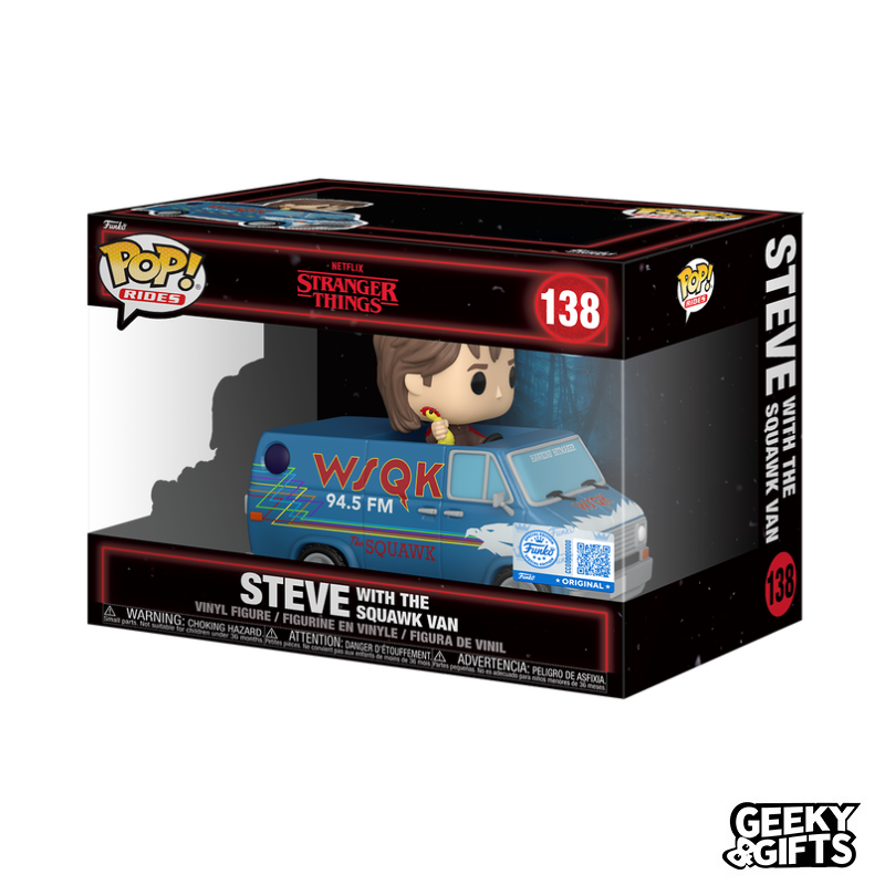 Preventa Funko Pop TV: Stranger Things 5 - Steve con Squawk Van Exclu 138