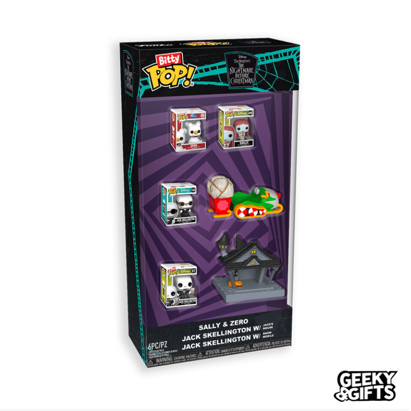 Preventa Funko Bitty Pop Set: Disney - El Extraño Mundo de Jack