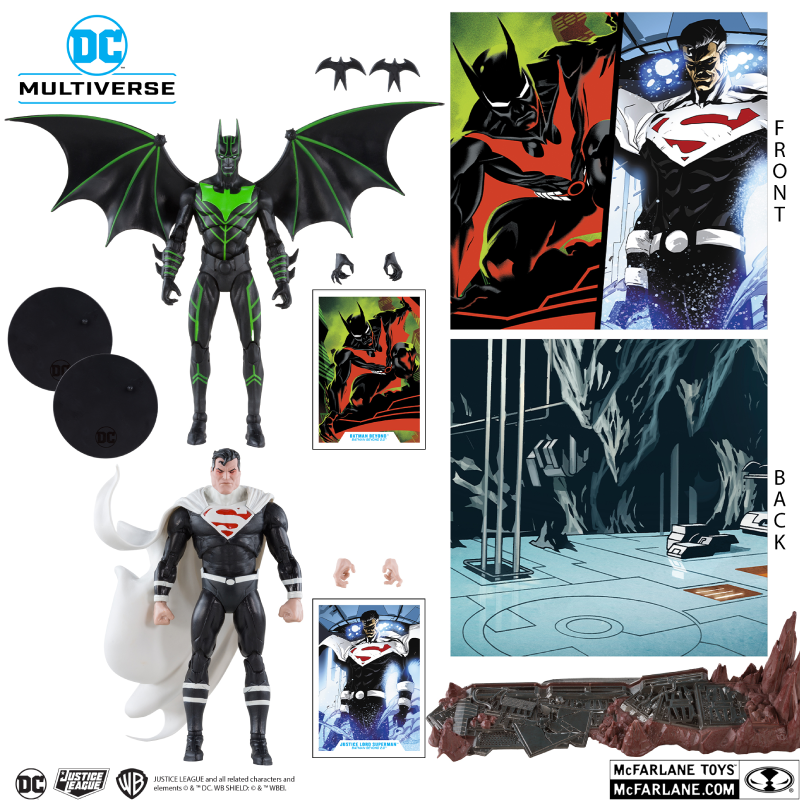 Mcfarlane DC Multiverse: Batman Beyond 2.0 - Batman Beyond Vs Justice Lord Superman - 2 Pack