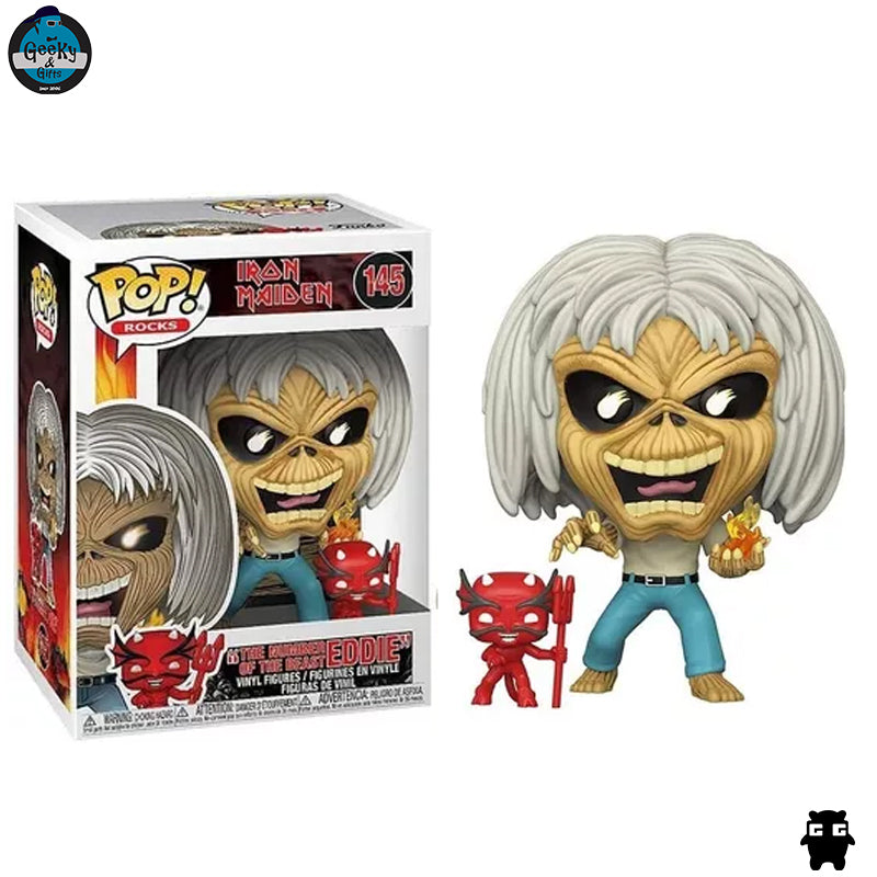 Funko Pop Rocks The Number Of The Beast Eddie 145