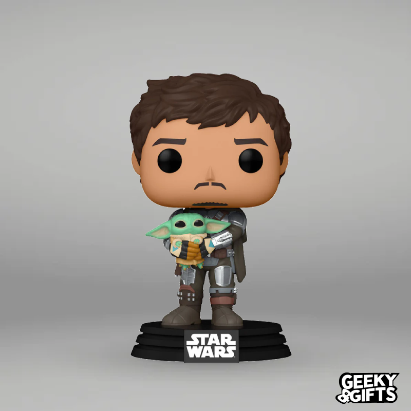Funko Pop Star Wars: The Mandalorian - The Mandalorian With Grogu 461