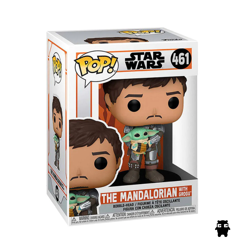 Funko Pop Star Wars: The Mandalorian - The Mandalorian With Grogu 461