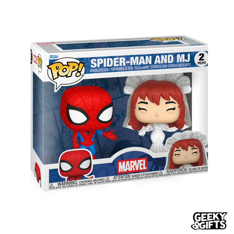 Funko Pop Marvel: Superhero Couples - Spider-Man y Mary Jane 2 Pack