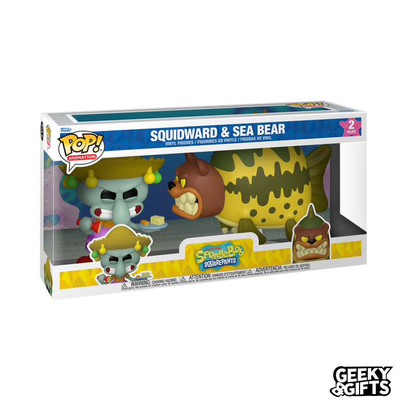Funko Pop Animation: Bob Esponja - Calamardo con Oso Marino