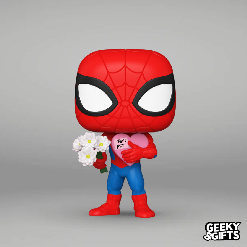 Funko Pop Marvel: San Valentin Spider Man con Flores 1329