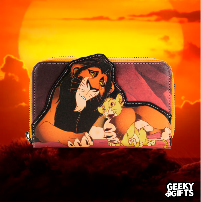 Loungefly Disney Lion King Villains Scene Scar Zip Around Wallet