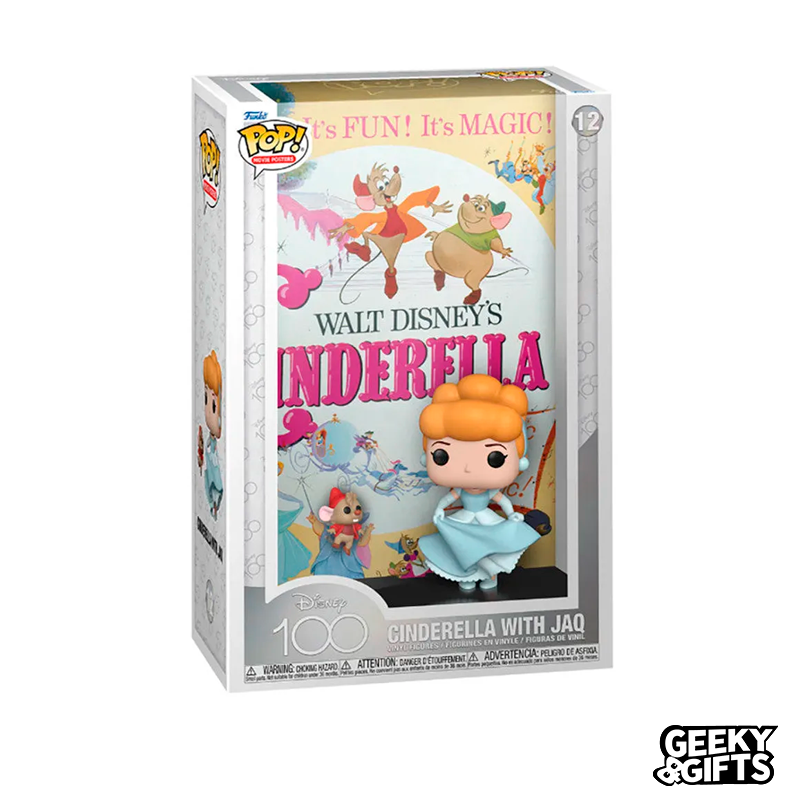 Funko Pop Posters Disney 100 Cinderella With Jaq 12