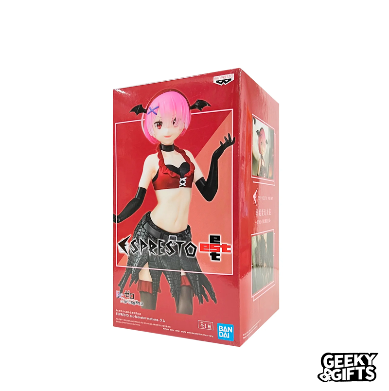 Bandai Banpresto Figura Re Zero Life In Different World Zero Ram Espresto Monster Motion