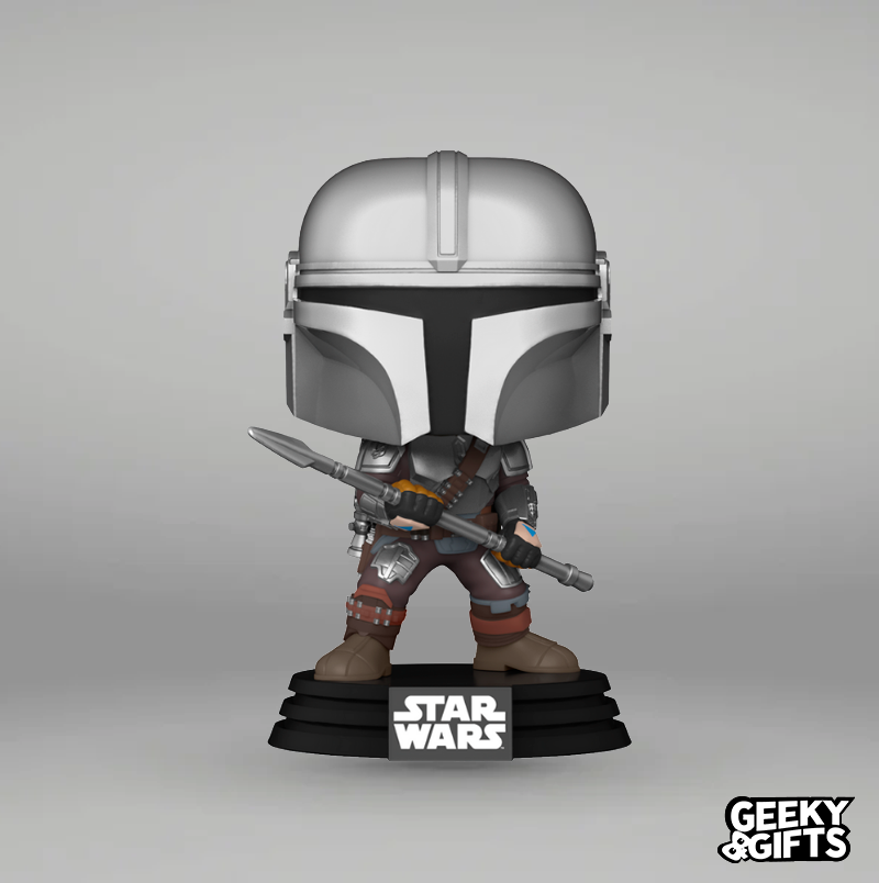 Funko Pop Star Wars The Mandalorian with Beskar Staff 479