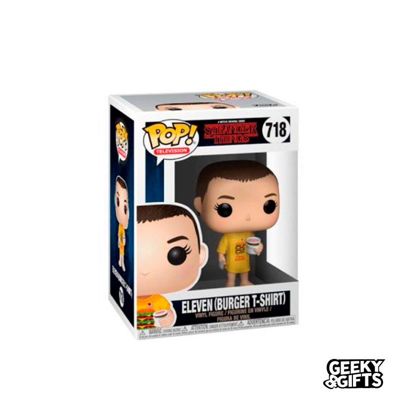 Funko Pop Television Eleven Burguer T Shirt 718