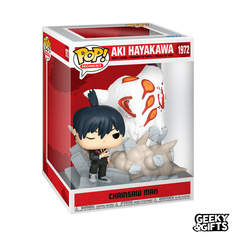 Preventa Funko Pop Moment: Chainsaw Man - Aki Hayakawa with Fox Devil 1972