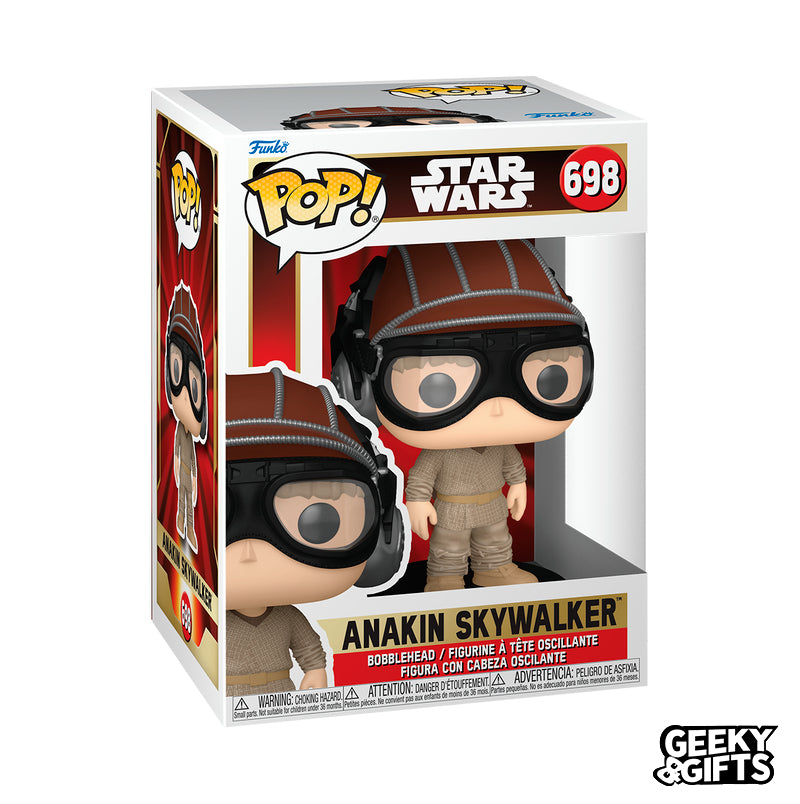 Funko Pop Star Wars: La Amenaza Fantasma - Anakin con Casco 698