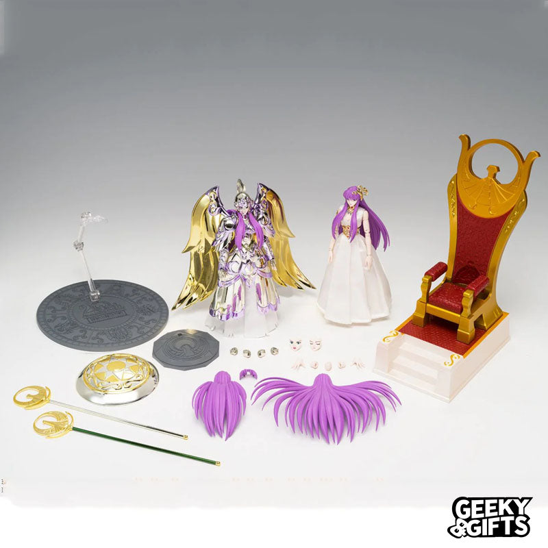 Bandai Tamashii Nations Myth Cloth EX: Saint Seiya - Goddess Athena Y Saori Kido - Divine Saga Premium Set
