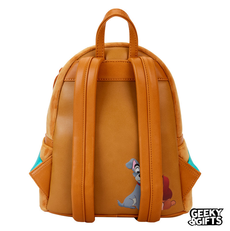 Loungefly Disney: La Dama y el Vagabundo - Dama Plush Mini Mochila