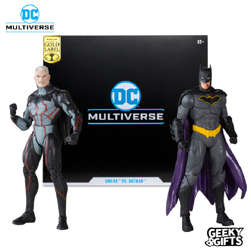 McFarlane DC Multiverse: Omega vs Batman 2 Pack Gold Label
