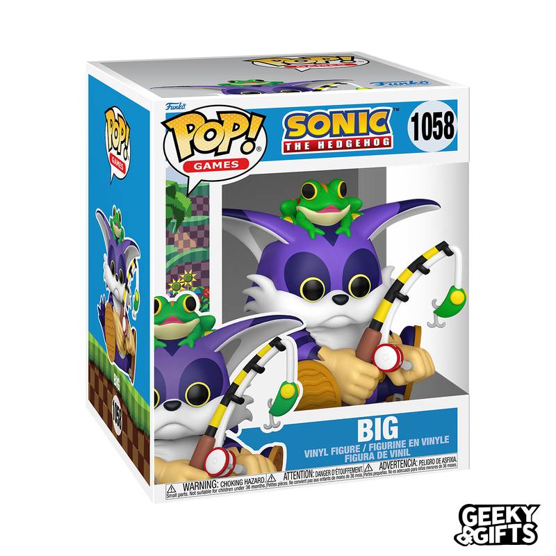 Funko Pop Super: Sonic The Hedgehog - Big the Cat and Froggy 1058