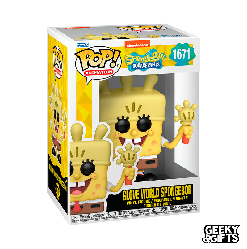 Funko Pop Animation: Bob Esponja - Bob Esponja Mundo Guante 1671