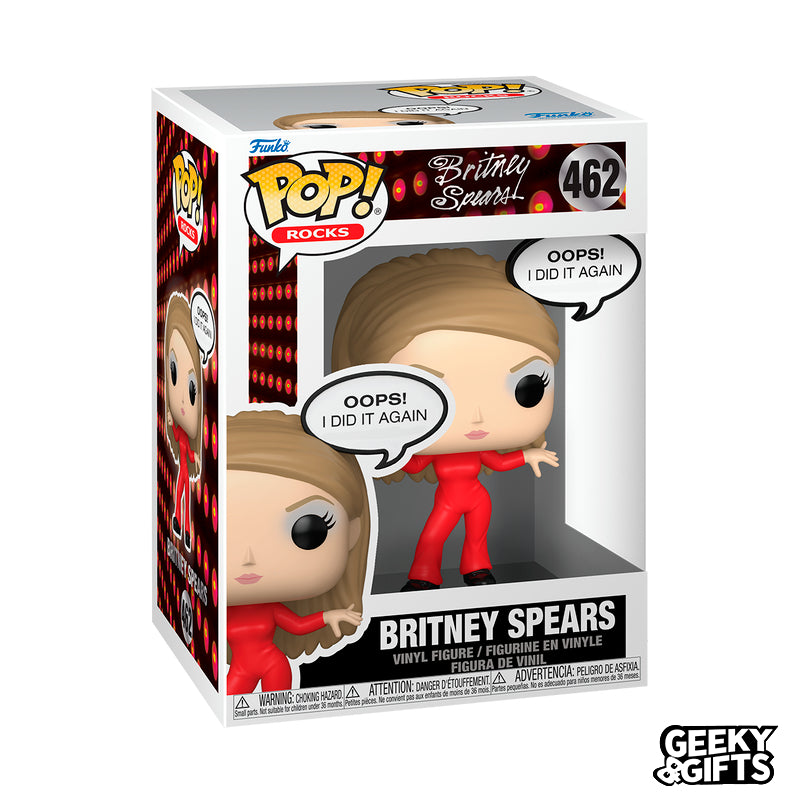 Funko Pop Rocks: Britney Spears - Oops, I Did It Again 462