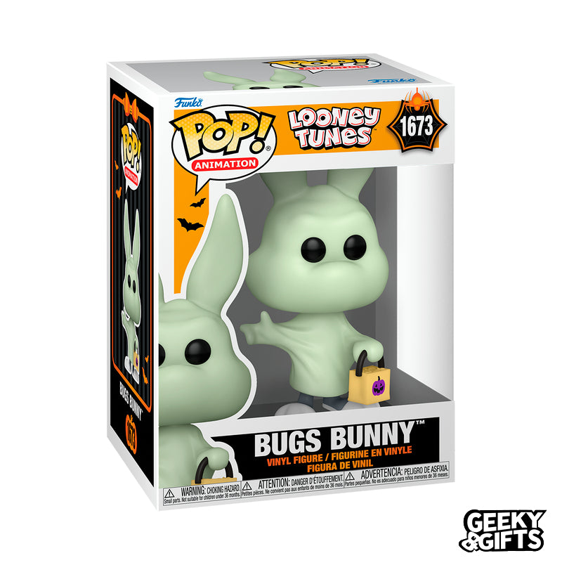 Funko Pop Animation: Looney Tunes - Bugs Bunny con Disfraz de Fantasma 1673