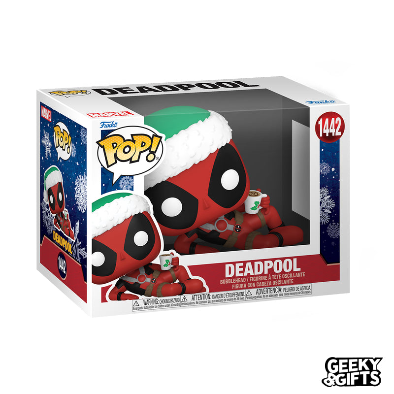 Funko Pop Marvel: Holiday - Deadpool con Taza 1442