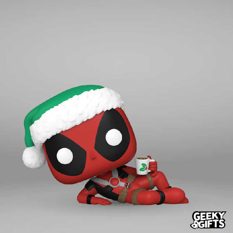 Funko Pop Marvel: Holiday - Deadpool con Taza 1442