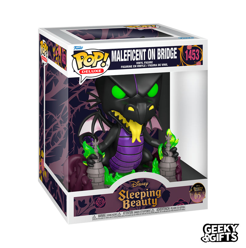 Funko Pop Deluxe: La Bella Durmiente - Malefica Dragon en el Puente 1453