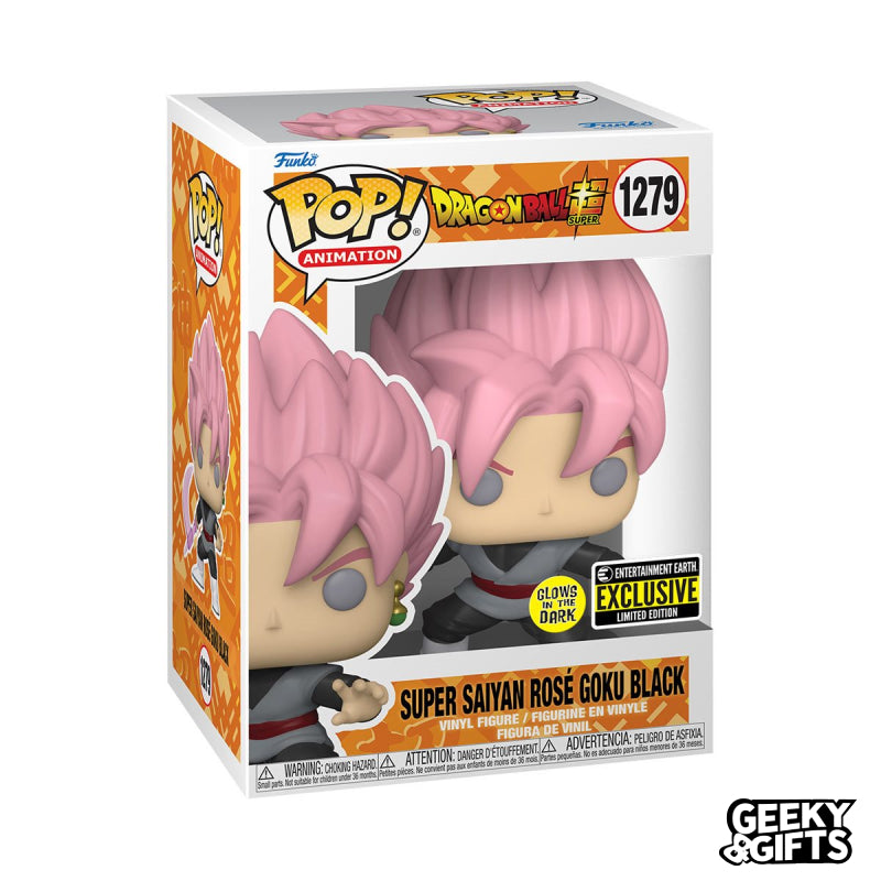 Funko Pop Animation: Dragon Ball Super - Super Saiyan Rosé Goku Black 1279 Glow Exclusive