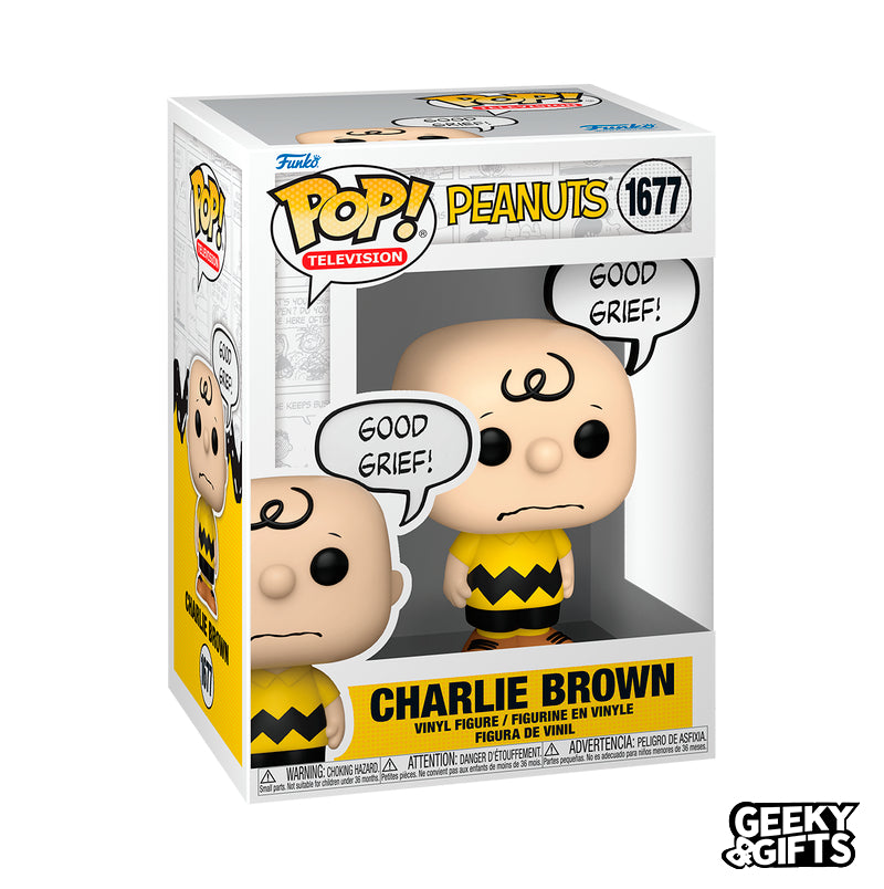 Funko Pop Television: Peanuts - Charlie Brown Good Grief 1677
