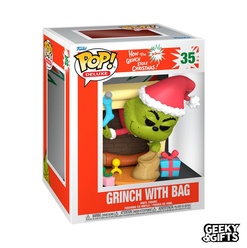 Funko Pop Deluxe: The Grinch - El Grinch en Chimenea 35