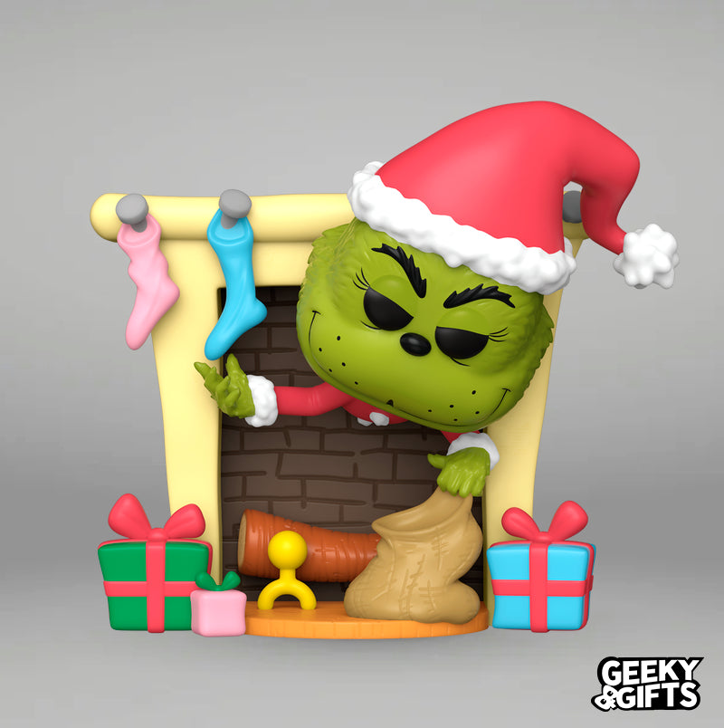 Funko Pop Deluxe: The Grinch - El Grinch en Chimenea 35