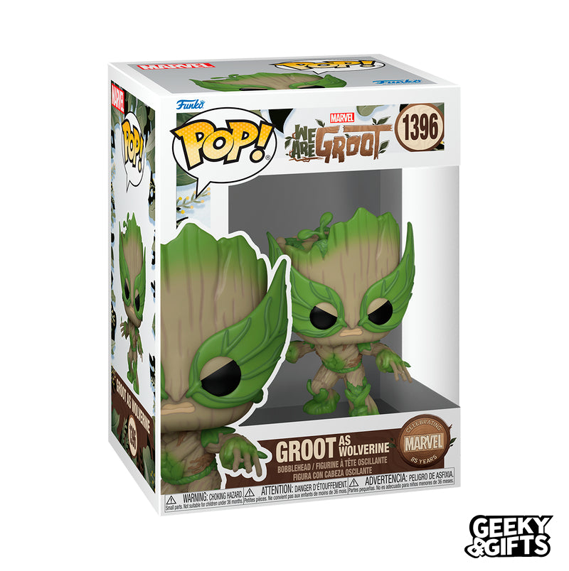 Funko Pop Marvel: We are Groot - Groot as Wolverine 1396