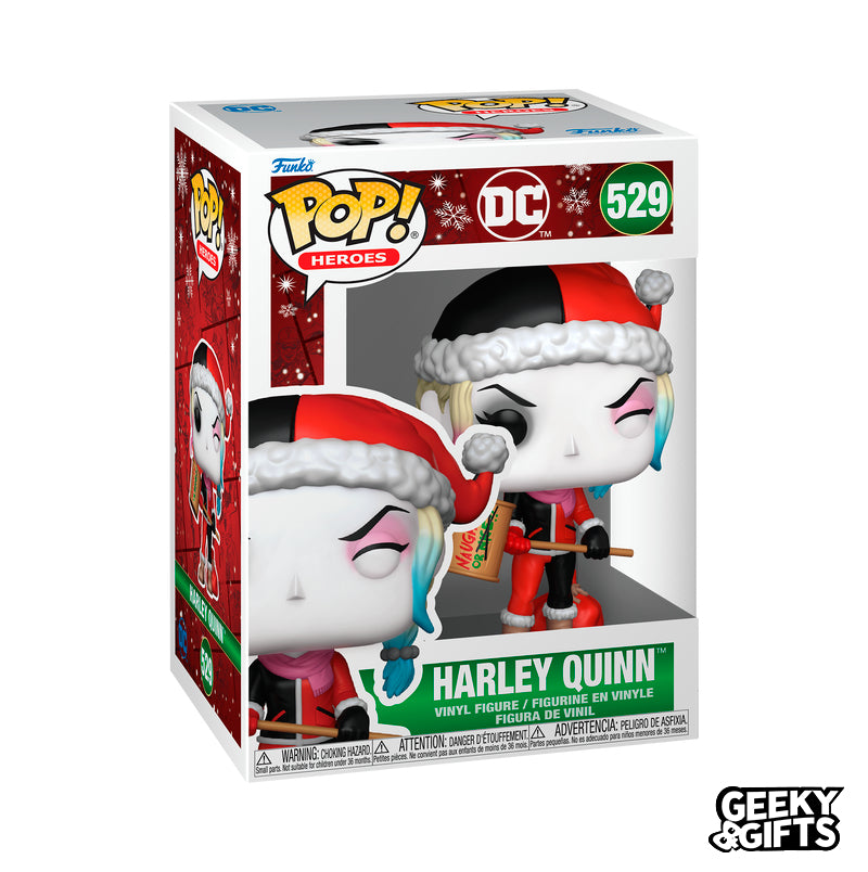 Funko Pop Heroes: DC Holidays - Harley Quinn con Gorro 529