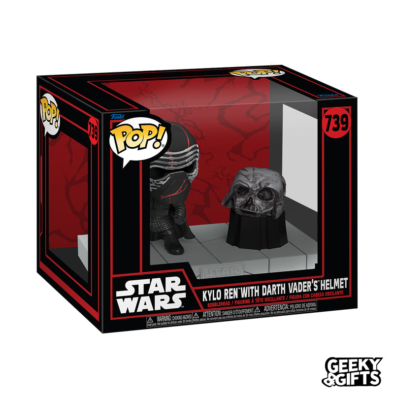 Funko Pop Moment: The Dark Side - Kylo Ren with Darth Vader Helmet 739