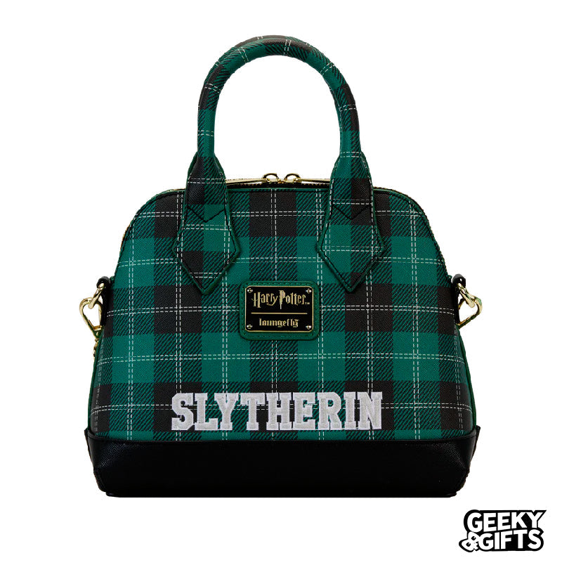 Loungefly Warner Bros: Harry Potter - Varsity Slytherin Plaid Bolso Cruzado