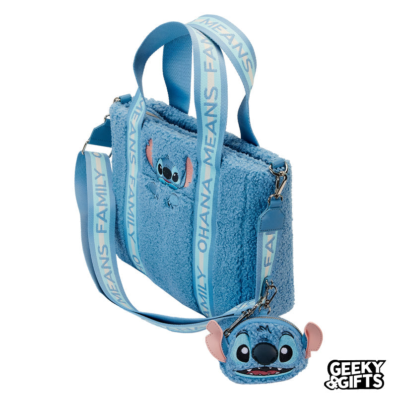 Loungefly Disney: Lilo y Stitch - Stitch Bolso y Monedero De Peluche