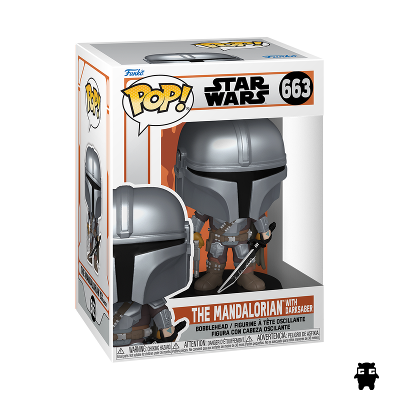 Funko Pop Star Wars: The Mandalorian - The Mandalorian With Darksaber 663