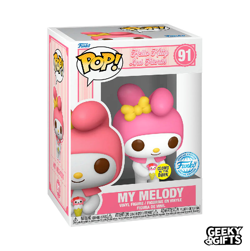 Funko Pop Sanrio: Hello Kitty and Friends - My Melody 91 Glow in the Dark