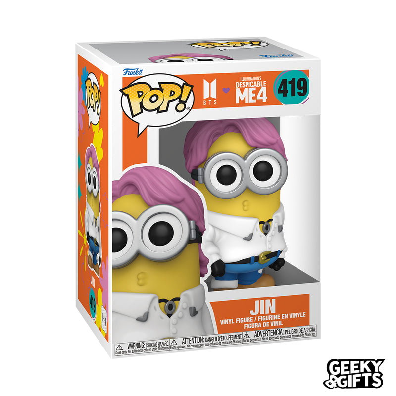 Funko Pop Rocks: BTS X Minions - Jin 419