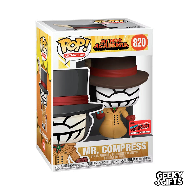 Funko Pop Animation: My Hero Academia - Mr Compress 820 Exclusive