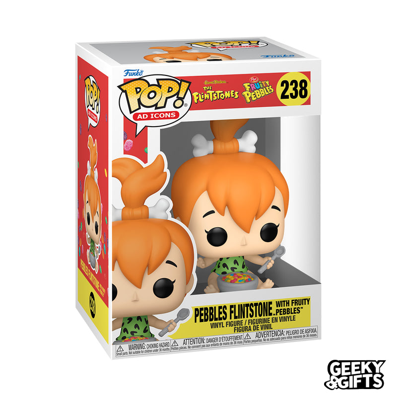 Funko Pop Ad Icons: The Flintstones - Pebbles Flintstone with Fruity Pebbles 238