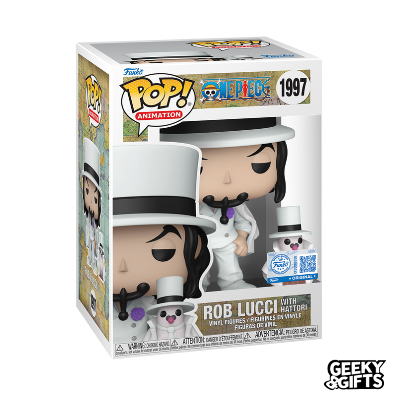 Funko Pop Animation: One Piece - Rob Lucci con Hattori Exclu 590