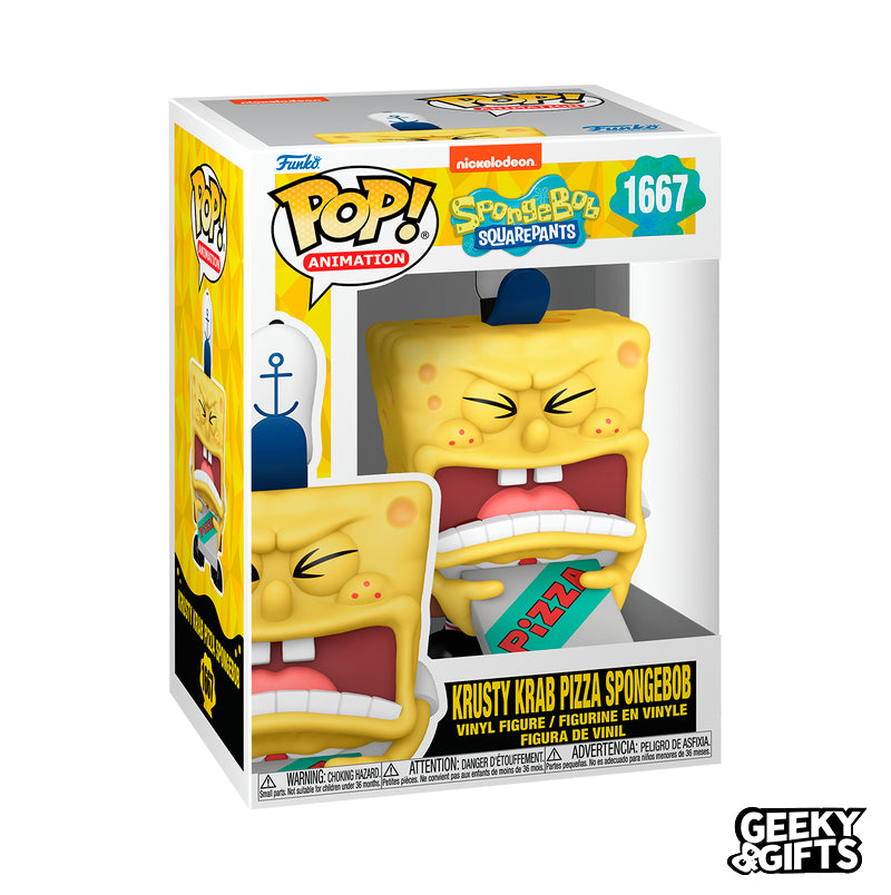 Funko Pop Animation: Bob Esponja - Bob Esponja con Pizza 1667