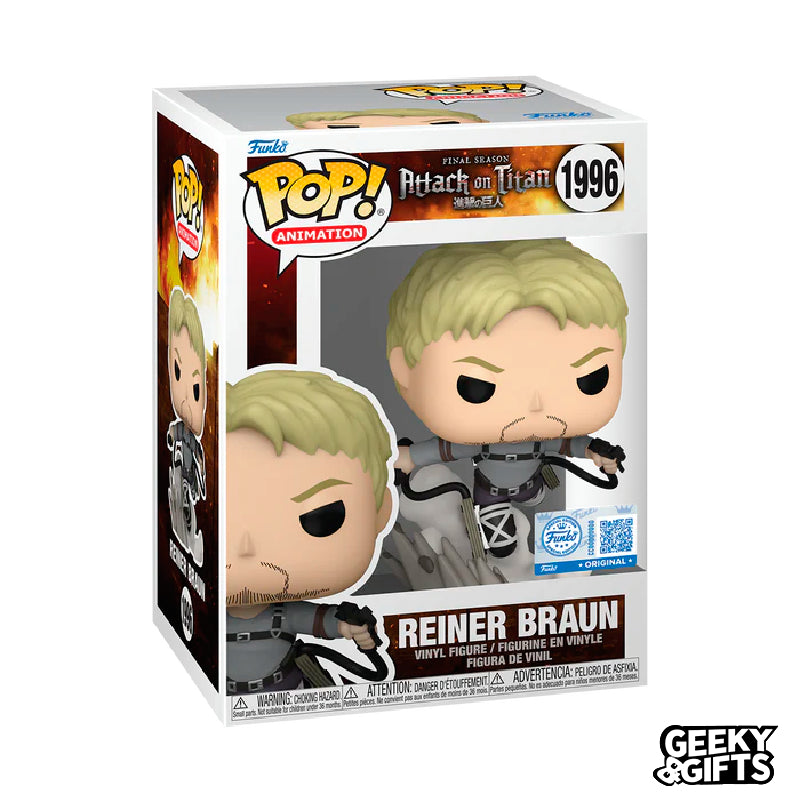 Funko Pop Animation: Attack on Titan - Reiner Braun 1996 Special Edition