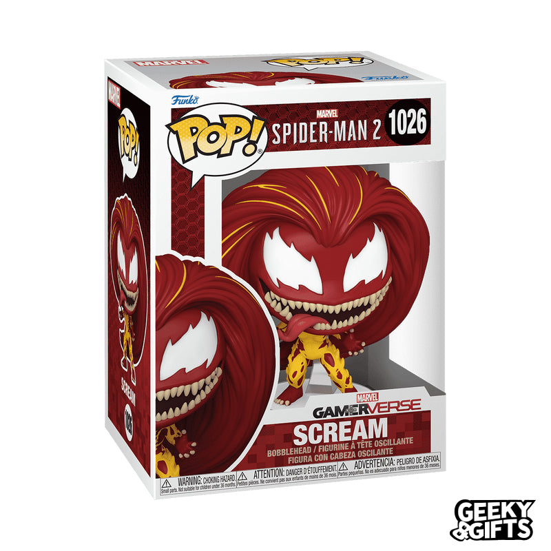 Funko Pop Games: Marvel SpiderMan 2 - Scream 1026
