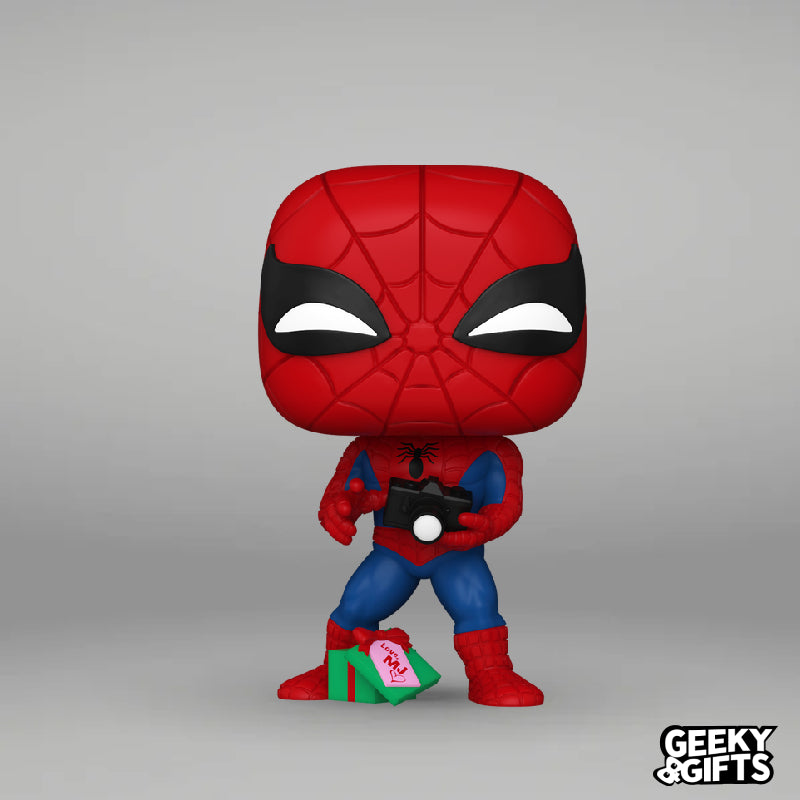 Funko Pop Marvel: Holiday - Spider-Man con Regalo 1441
