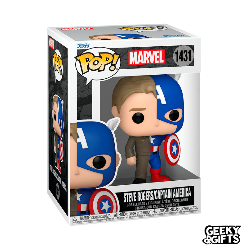 Funko Pop Marvel: Alter Ego - Steve Rogers Captain America 1431