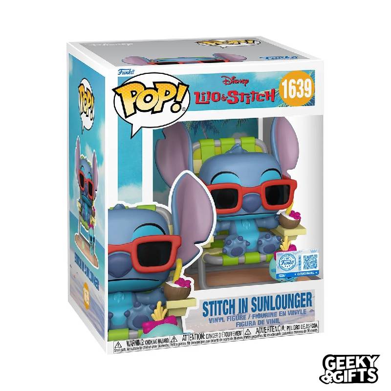 Preventa Funko Pop Premium: Lilo and Stitch - Stitch in Sunlounger 1639 Exclusive