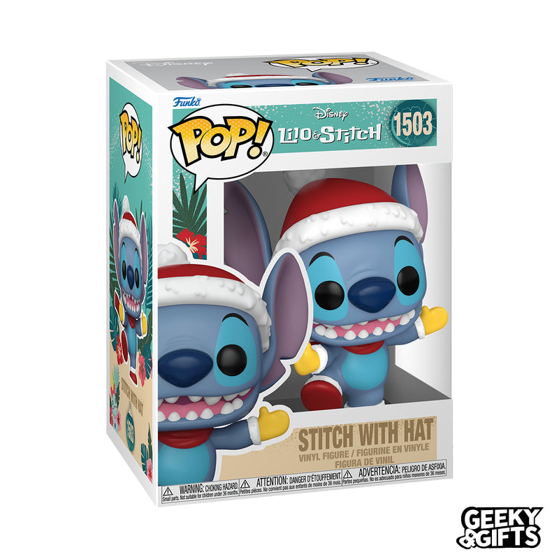 Funko Pop Disney: Lilo and Stitch - Stitch with Santa Hat 1503