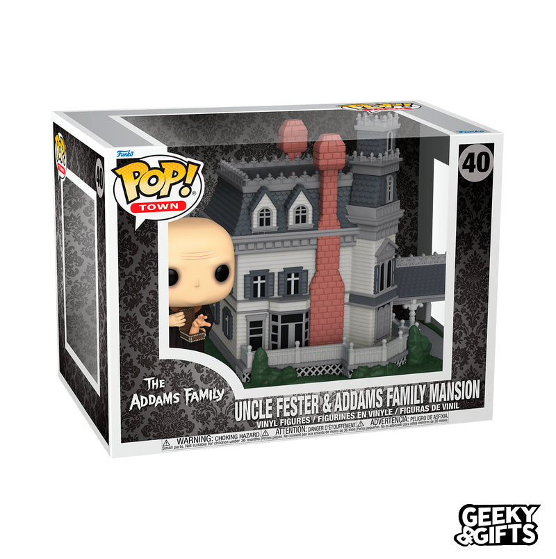 Funko Pop Town: The Addams Family - Uncle Fester and Addams Family Mansion 40