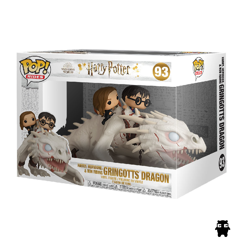 Funko Pop Rides Ukrainian Ironbelly with Harry Ron and Hermione